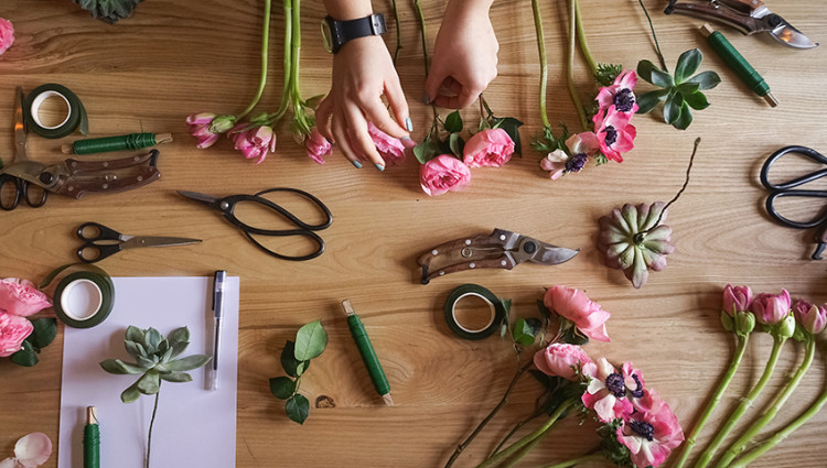 Blumenbinden zu Ostern - IMG 1